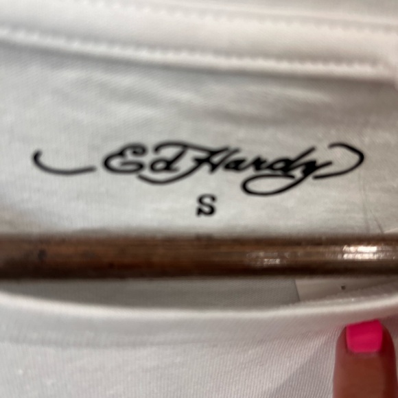 Ed Hardy graphic tee pierced hearts and true love Y2K - Picture 4 of 9